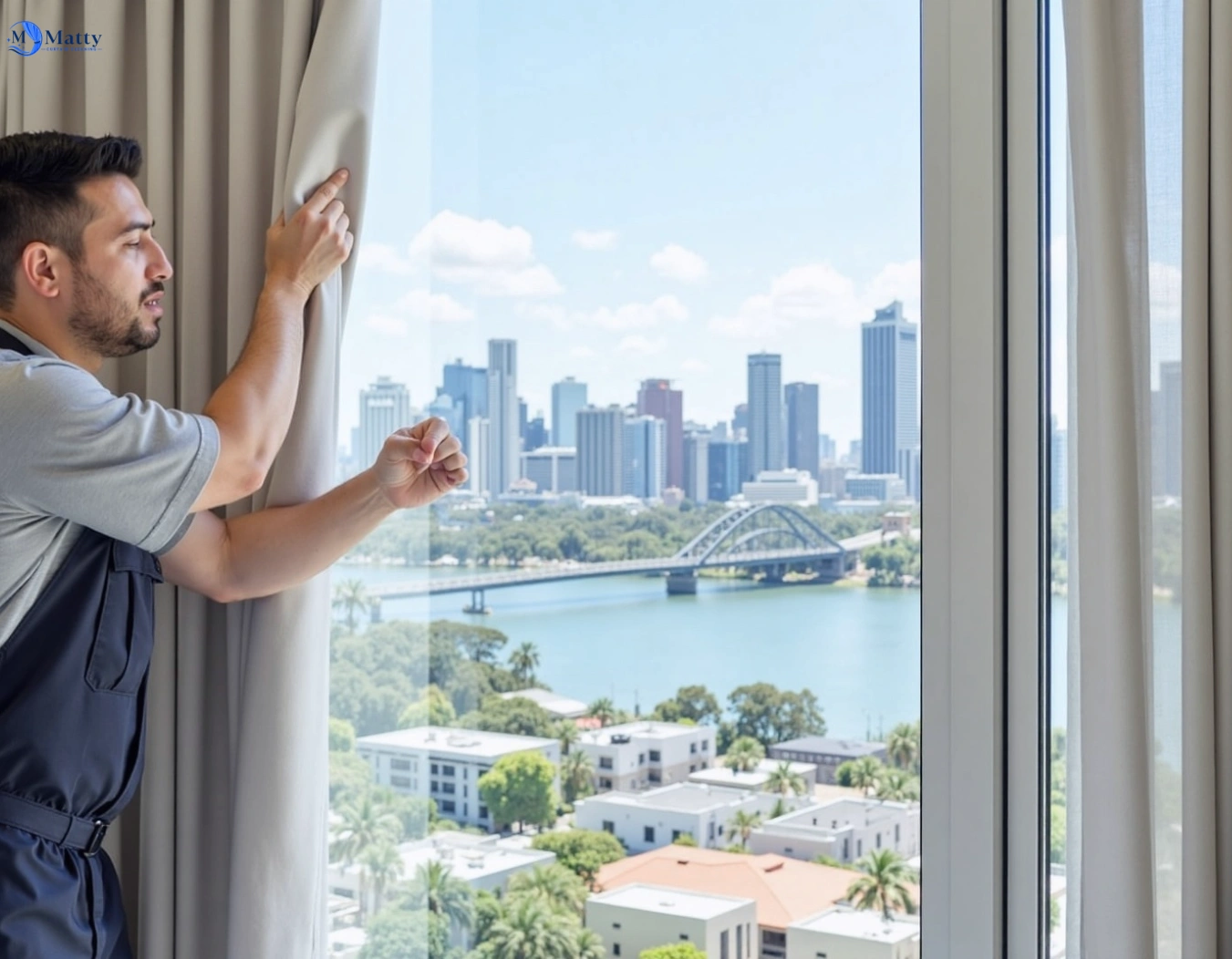 Professional curtain steam cleaning service bacchus-marsh-vic QLD by Matty Curtain Cleaning